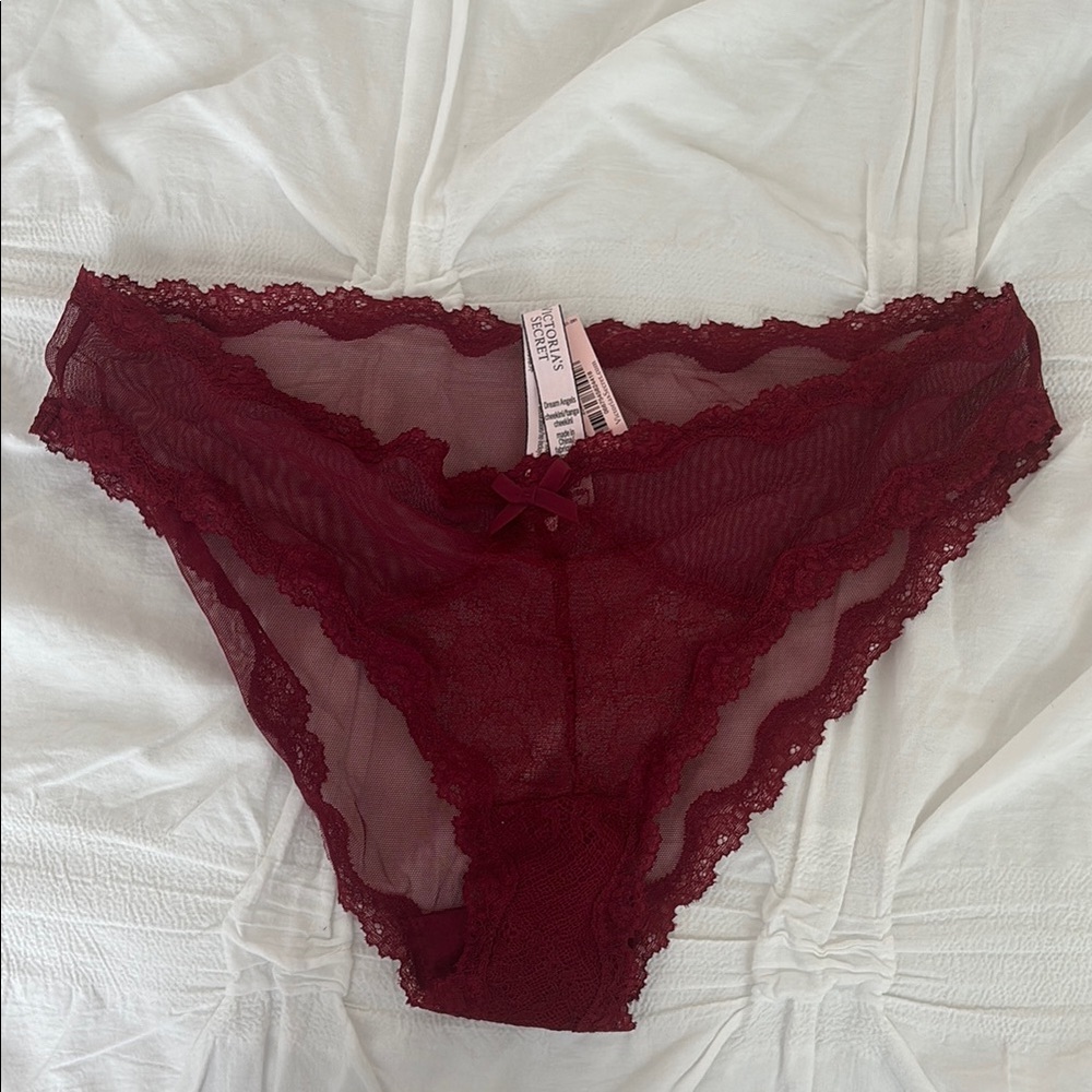 Victoria's Secret Red Lace Trim Panties
